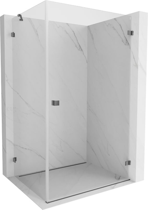 Kabina prysznicowa Mexen Lunar-B prawostronna gun metal 75x70 cm 1 szt.