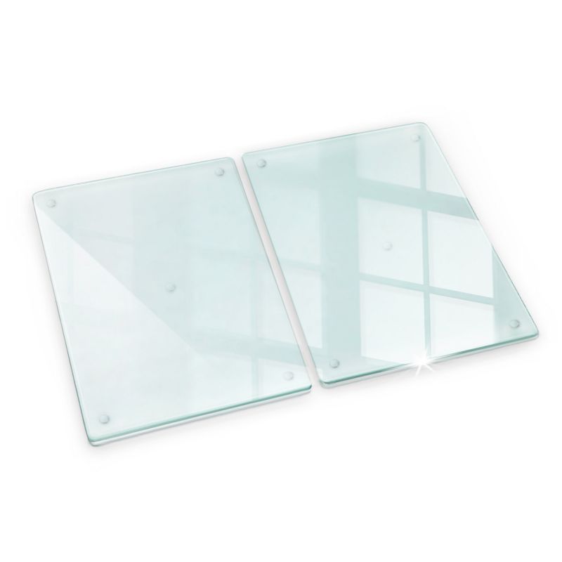 Osłona kuchenna szklana transparentna Tulup 2x40x52 cm 2 szt.