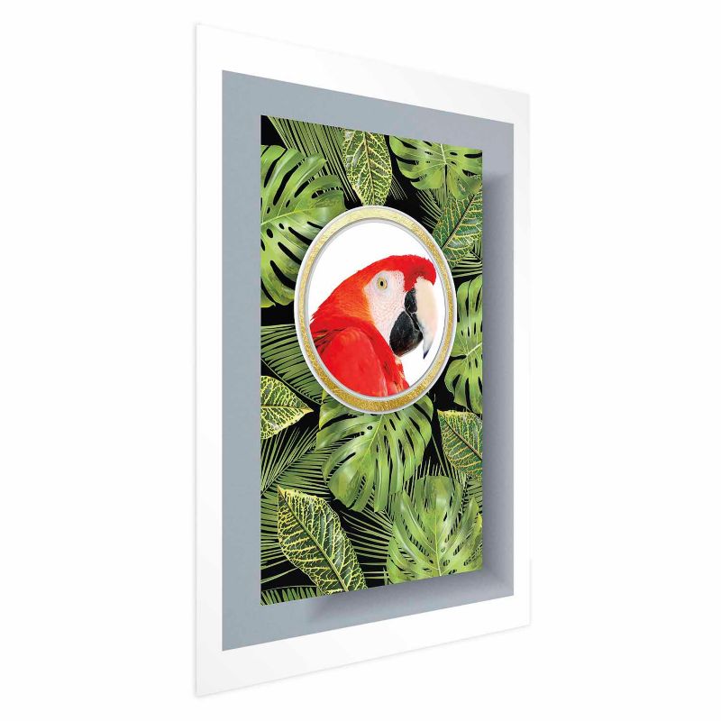 Plakat Artgeist Papuga w dżungli 60x90 cm bez ramy 1 szt