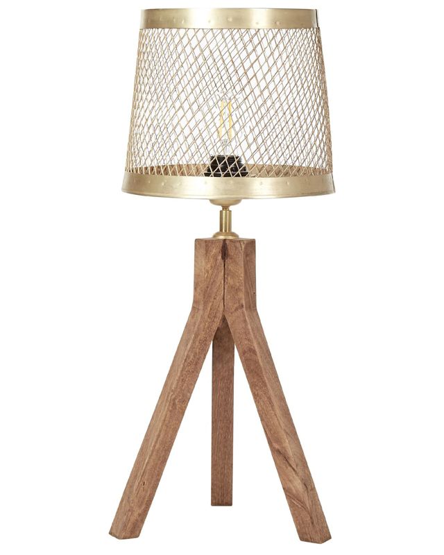Lampa stołowa Beki Ciemne drewno 1 szt.
