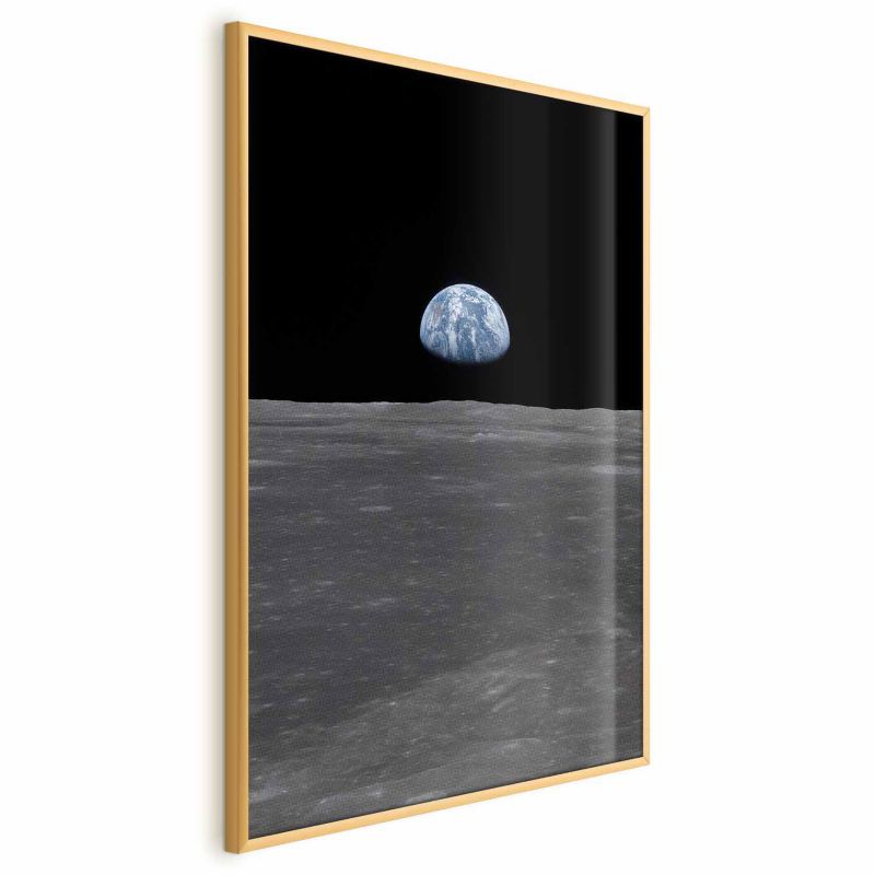 Plakat Artgeist Daleko od domu 21x30 cm z ramą złotą 1 szt