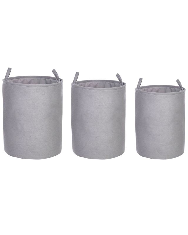 Zestaw 3 koszy tekstylnych szary Archa 1 kpl