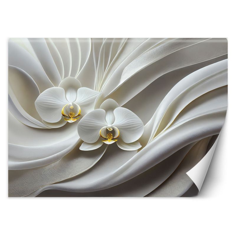 Fototapeta Feeby Biała orchidea abstrakcja 3D 200x140 1 szt