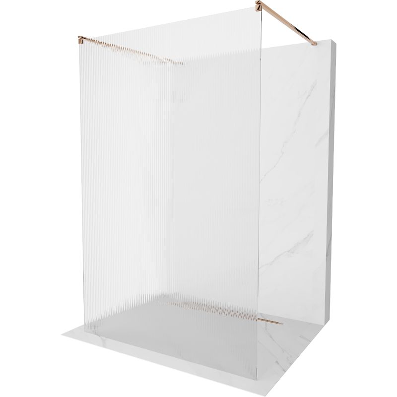 Ścianka prysznicowa Mexen Kioto różowe złoto 120x200 cm 800-120-002-60-09 1 szt.