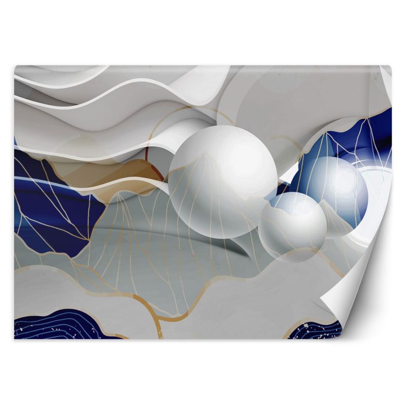 Fototapeta Feeby Abstrakcja 3D fale i kule 100x70 1 szt