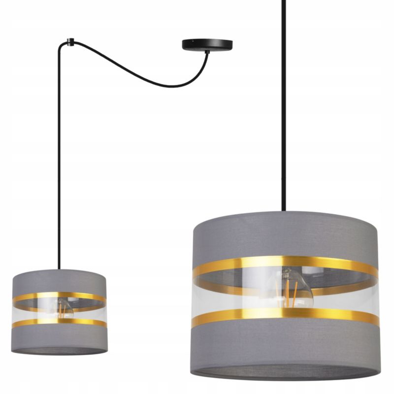 Lampa sufitowa wisząca Light Home LH Spider Elegance Gold 1x E27 60W szary/czarny 1szt.