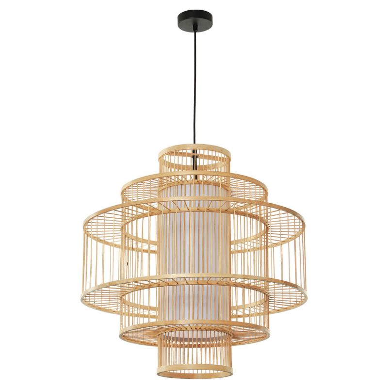 Lampa wisząca Light Prestige Stela rattanowa 1 x E27 1 szt.