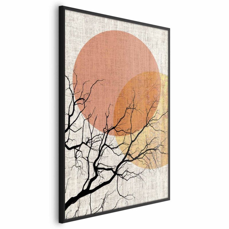 Plakat Artgeist Podwójny księżyc 40x60 cm z ramą czarną 1 szt