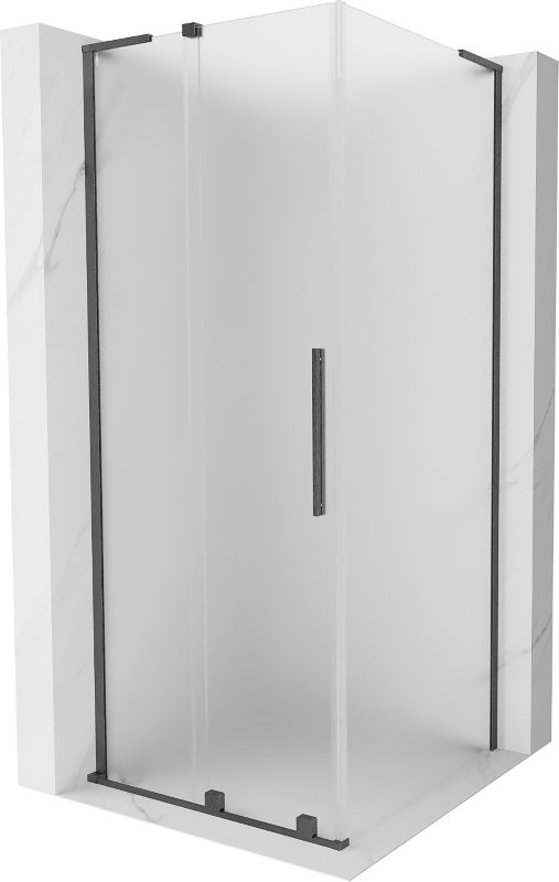 Kabina prysznicowa Mexen Velar L rozsuwana 110 x 110 cm szron gun gray szczotkowany 1 szt.