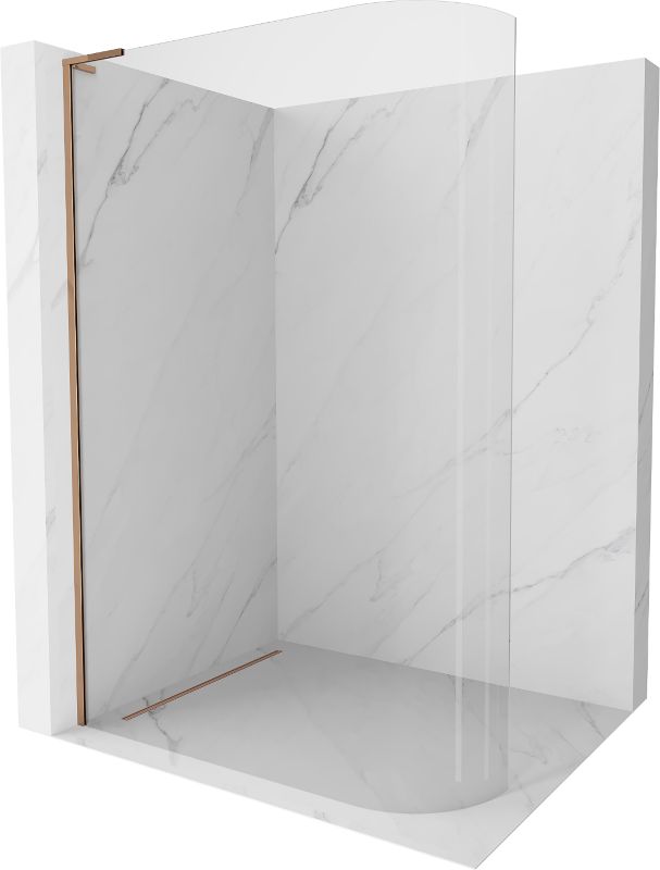 Ścianka prysznicowa Mexen Kioto L różowe złoto 100x200 cm 800-100-103-60-061 szt.