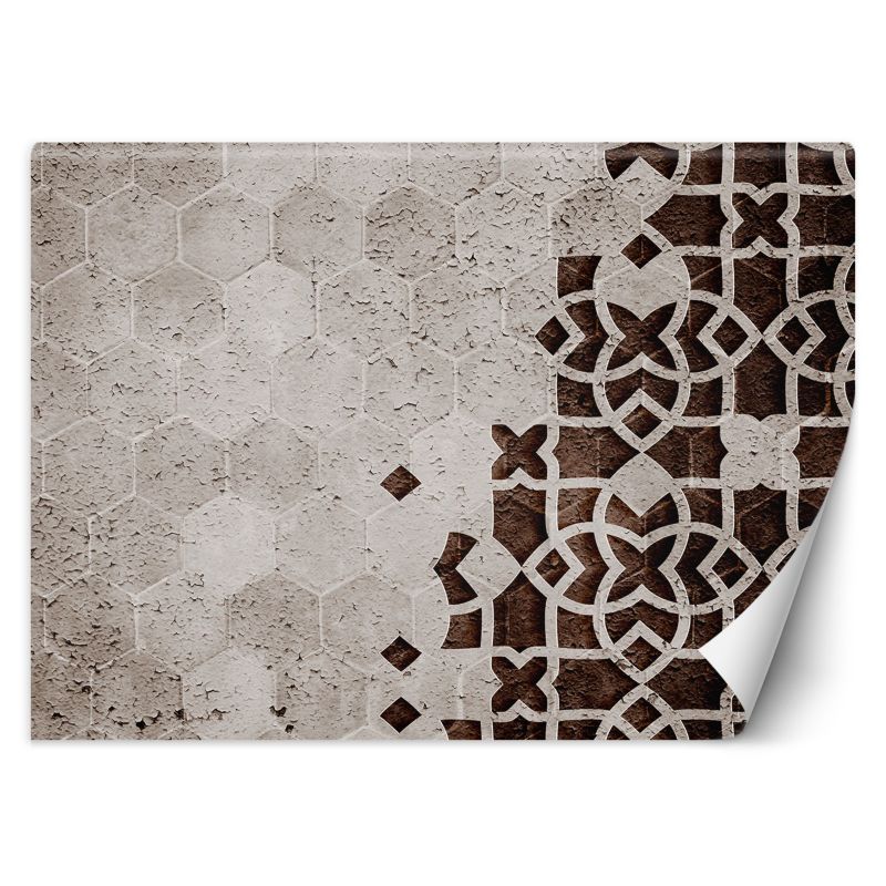 Fototapeta Feeby Brąz Geometria Mandala 350x245 1 szt