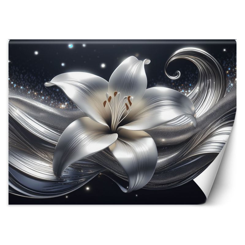 Fototapeta Feeby Srebrny kwiat natury 100x70 1 szt