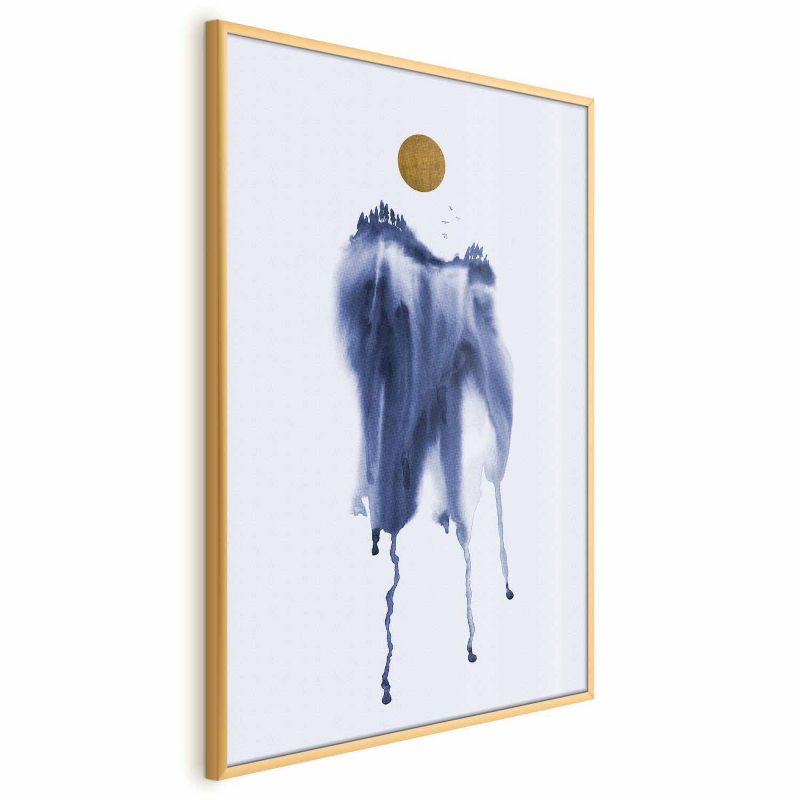 Plakat Artgeist Akwarelowa abstrakcja 40x60 cm z ramą złotą 1 szt