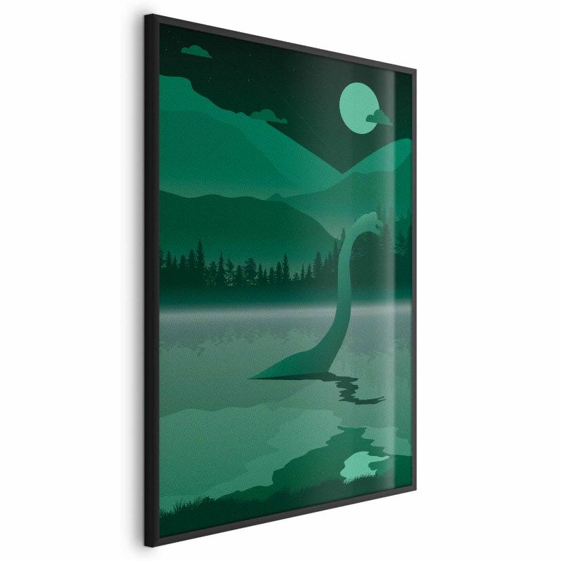 Plakat Artgeist Loch Ness 29,7x42 cm z ramą czarną 1 szt