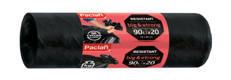 Worki na śmieci Paclan 90 l 20 szt.