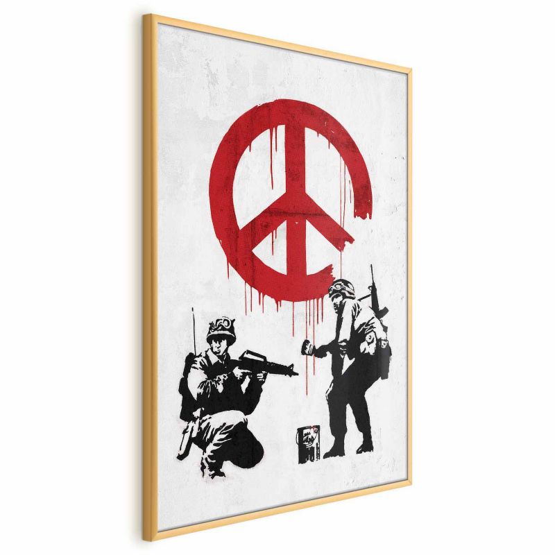 Plakat Artgeist Wojna i pokój 40x60 cm z ramą złotą 1 szt