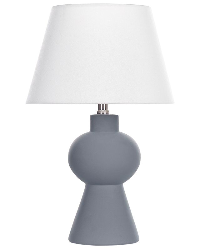 Lampa stołowa Fabilos Ceramika Szary 1szt.