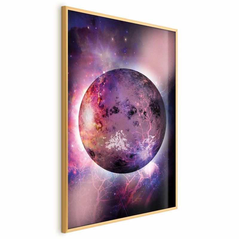 Plakat Artgeist Nieznana planeta 29,7x42 cm z ramą złotą 1 szt