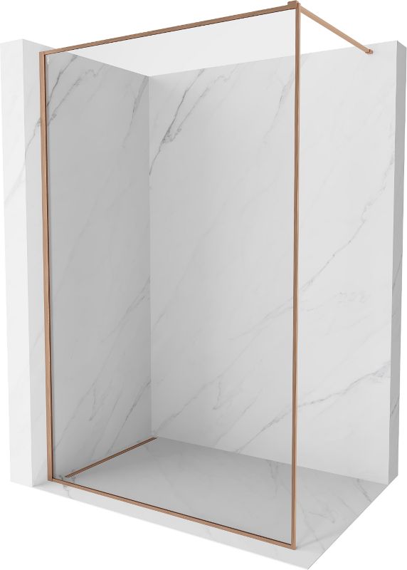 Ścianka prysznicowa walk-in Mexen Kioto-F miedź szczotkowana 110x202 cm 800-110-104-65-001 szt.