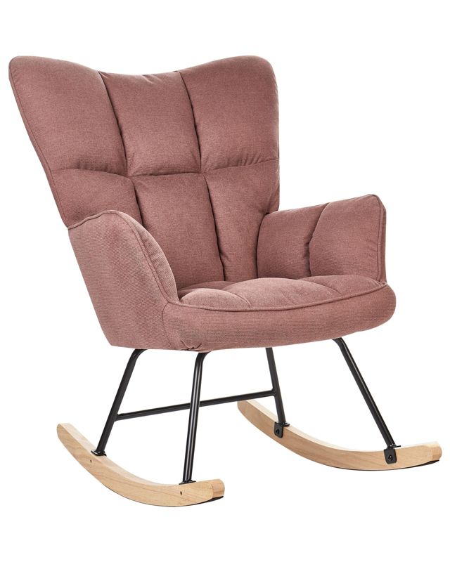 Fotel bujany Oulu Różowy 1 szt.
