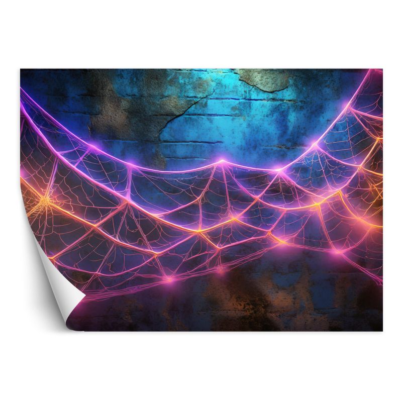 Fototapeta Feeby Pajęczyna w neonowym kolorze 100x70 1 szt