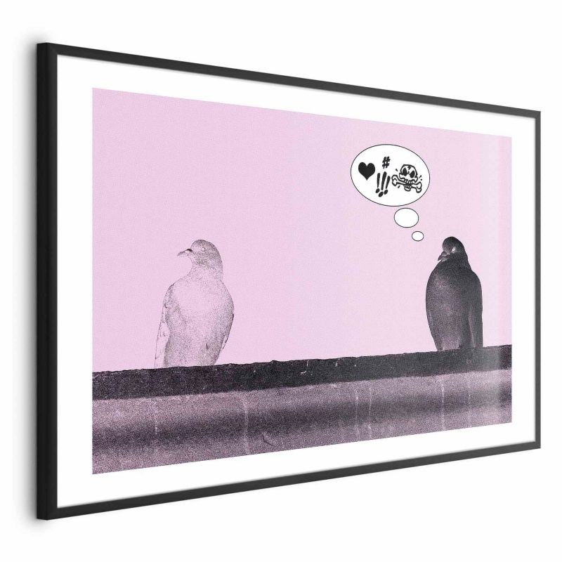 Plakat Artgeist Zaloty 90x60 cm z ramą czarną 1 szt