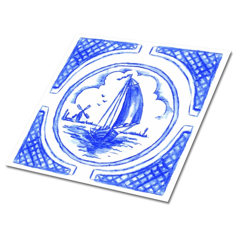 Kafelki samoprzylepne Tulup 30x30 cm Łódź Azulejo. 9 szt.