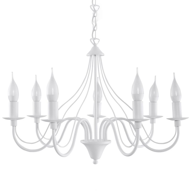Żyrandol Sollux Lighting MINERWA 7 biały 1 szt.