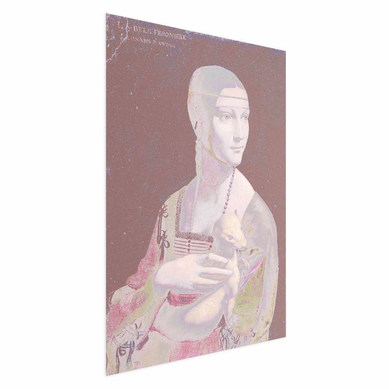 Plakat Artgeist Pastelowa dama 60x90 cm bez ramy 1 szt