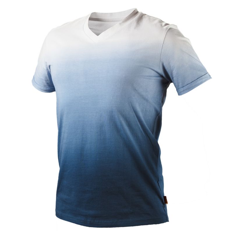T-shirt NEO TOOLS Denim XL biało-niebieski 1 szt.