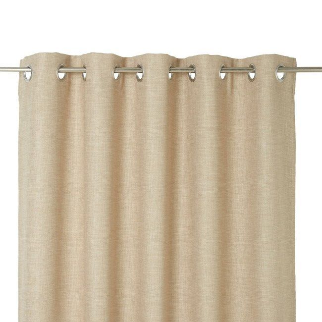 Zasłona zaciemniająca GoodHome Novan 140 x 260 cm kremowa