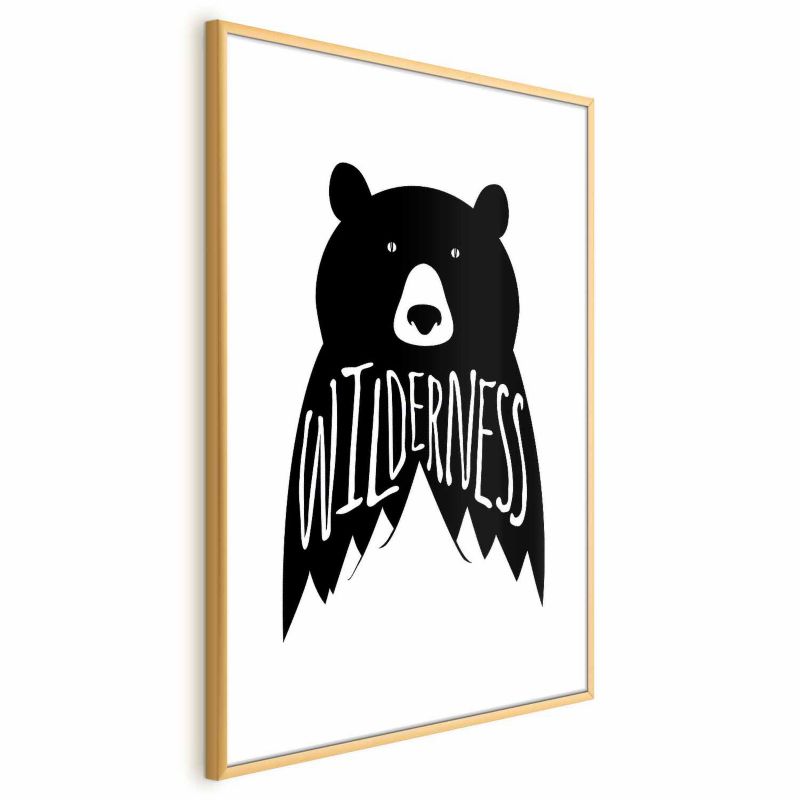 Plakat Artgeist Wilderness 40x60 cm z ramą złotą 1 szt