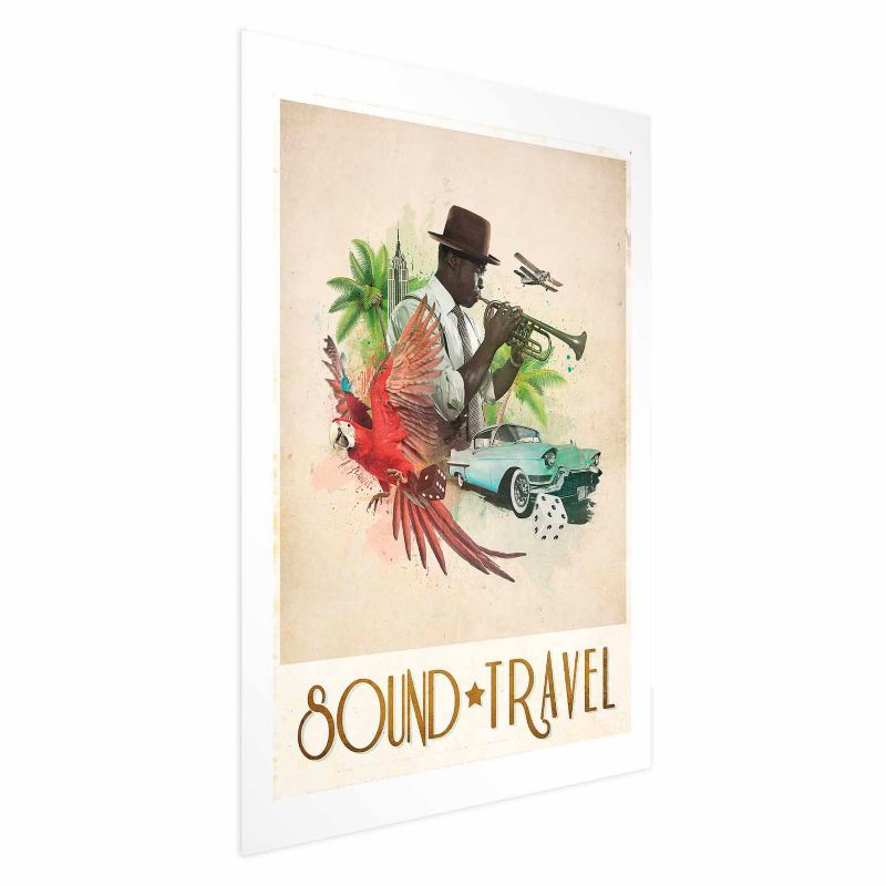 Plakat Artgeist Sound Travel 21x30 cm bez ramy 1 szt