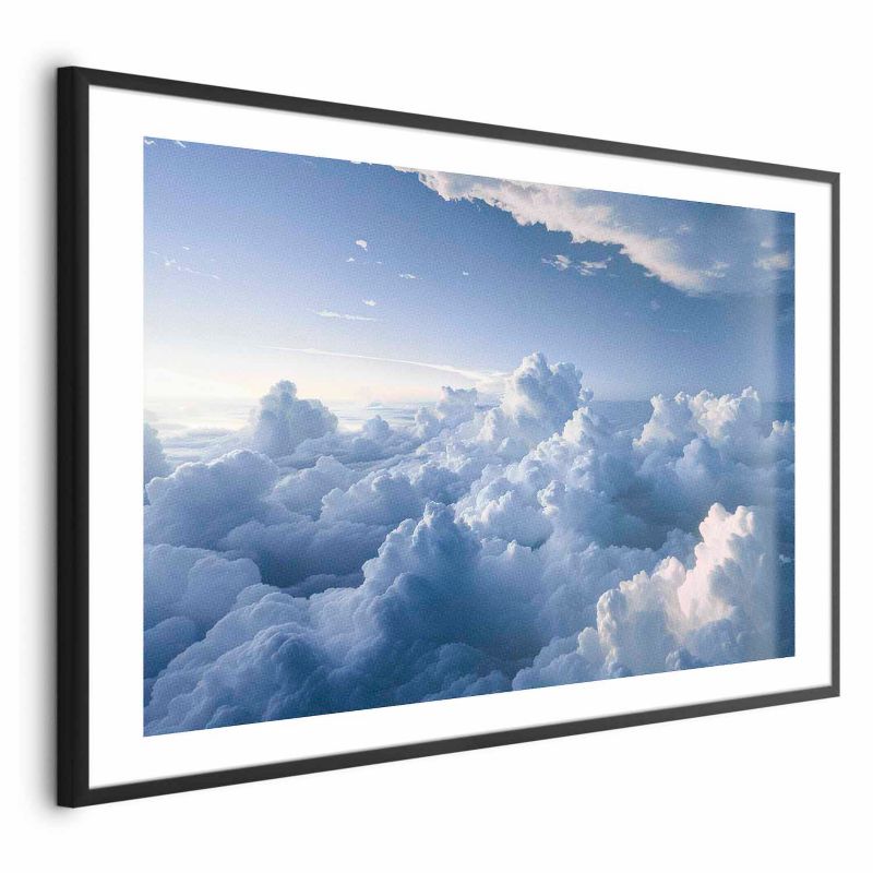 Plakat Artgeist Podniebne pejzaże 90x60 cm z ramą czarną 1 szt