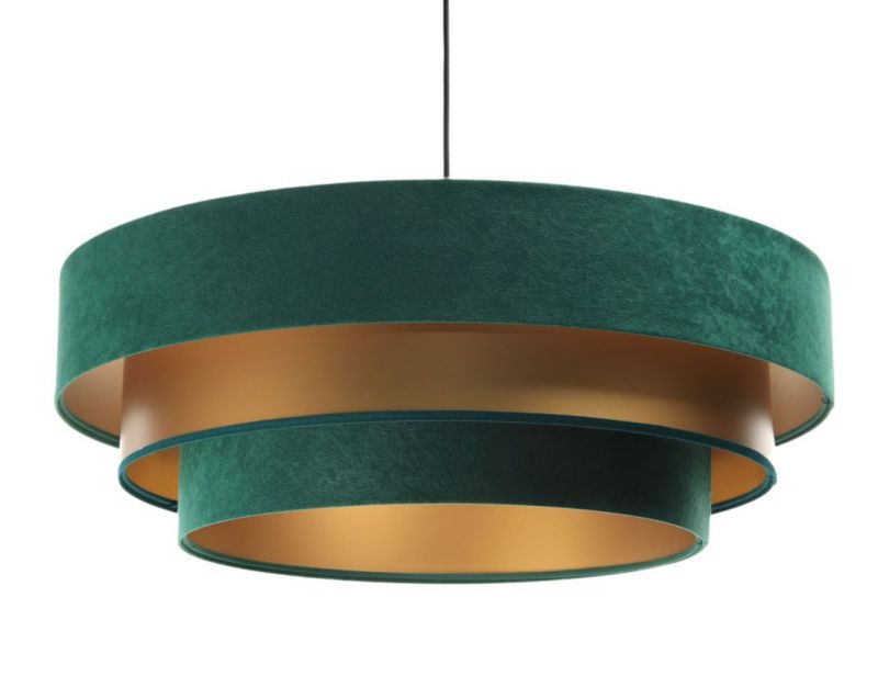 Lampa Bps Koncept wisząca TRIO MIX zielona/złota 1 szt