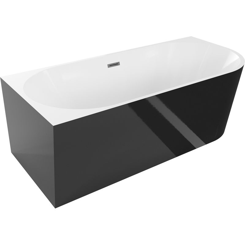 Wanna narożna Mexen Mia biały czarny 180x80 cm 52691808075L-66 1 szt.