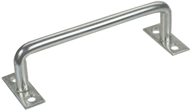 Uchwyt uniwersalny 160 x 12 mm ocynkowany biały