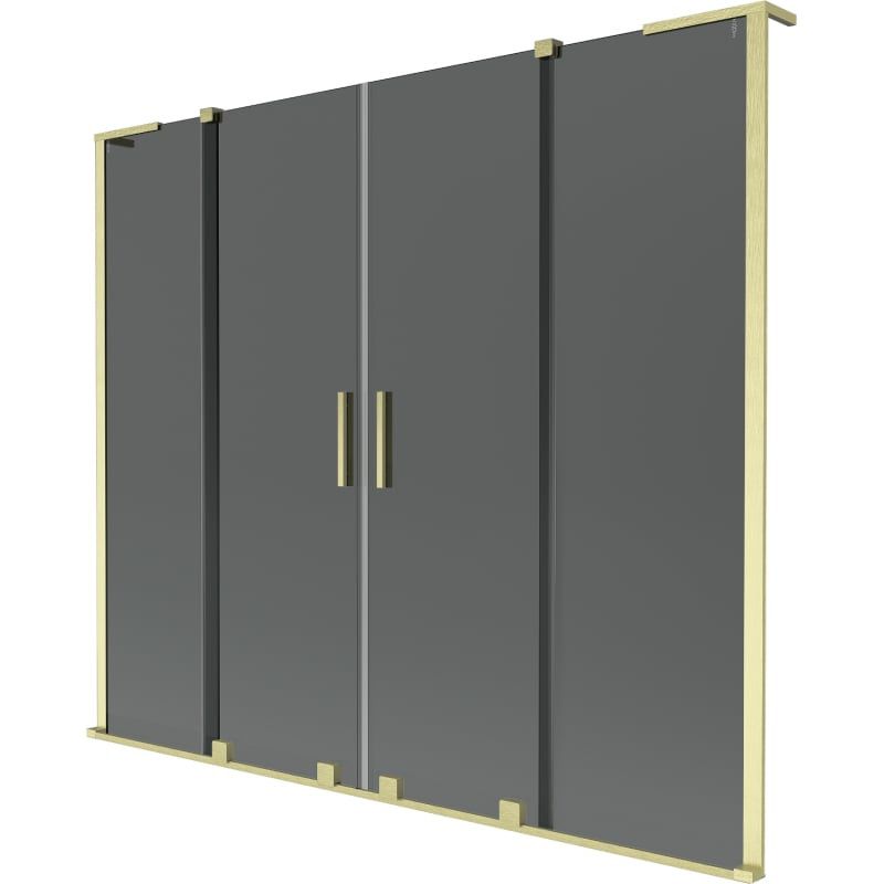 Parawan nawannowy Mexen Velar L grafit złoty 170x150 cm 1 szt.