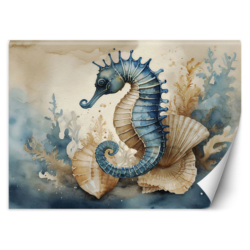Fototapeta Feeby Konik morski niebieski 350x245 1 szt