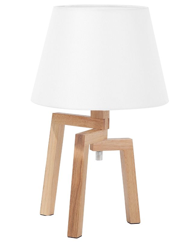 Lampa stołowa Nalon Drewno Biały 1 szt.