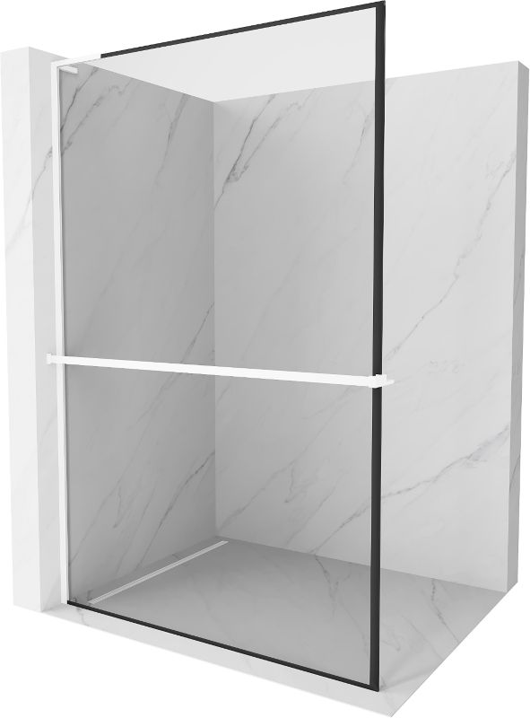 Ścianka prysznicowa Mexen Kioto+ L czarny wzór 70x200 cm 800-070-123-20-70 1 szt.
