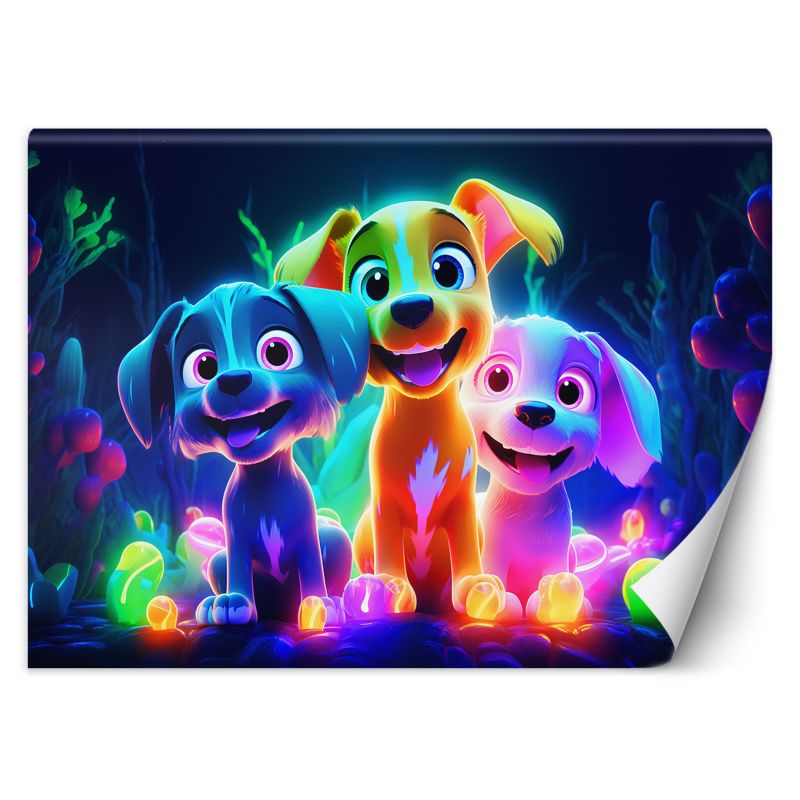 Fototapeta Feeby Neonowe psy 368x254 1 szt