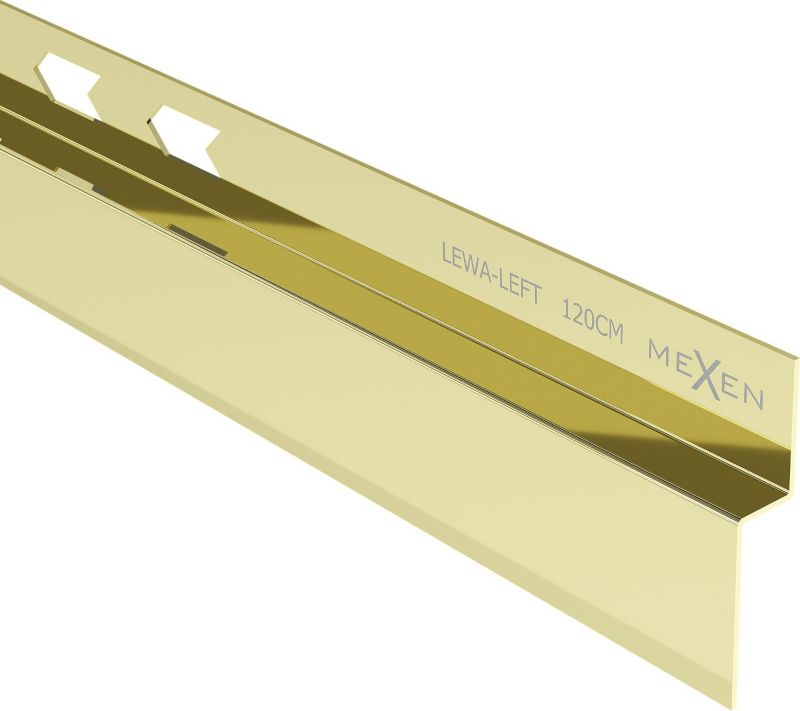 Listwa spadkowa przyścienna Mexen Line-B złota 120 cm 1 szt.