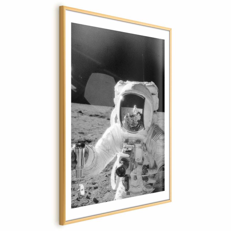 Plakat Artgeist Zawód kosmonauta 40x60 cm z ramą złotą 1 szt
