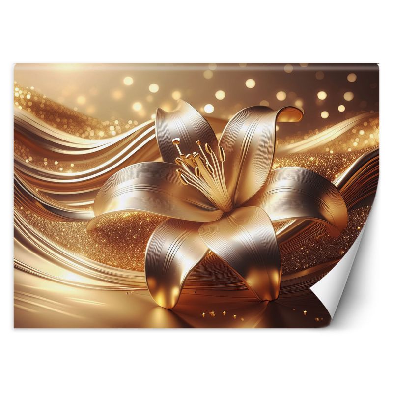 Fototapeta Feeby Kwiat, złoty blask 200x140 1 szt