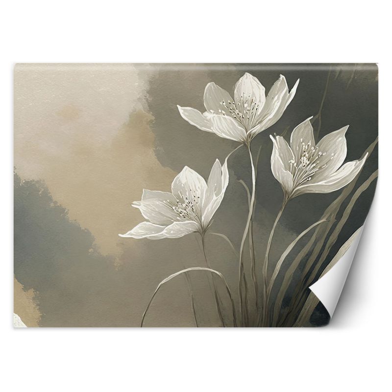 Fototapeta Feeby Kwiaty Abstrakcja Beż 350x245 1 szt