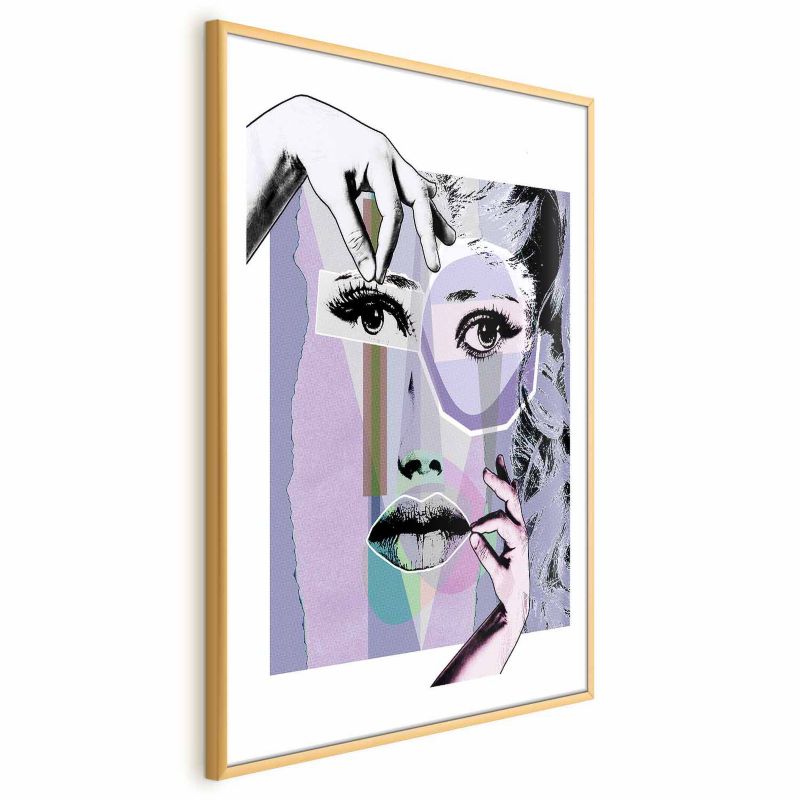 Plakat Artgeist Chirurgia plastyczna 40x60 cm z ramą złotą 1 szt