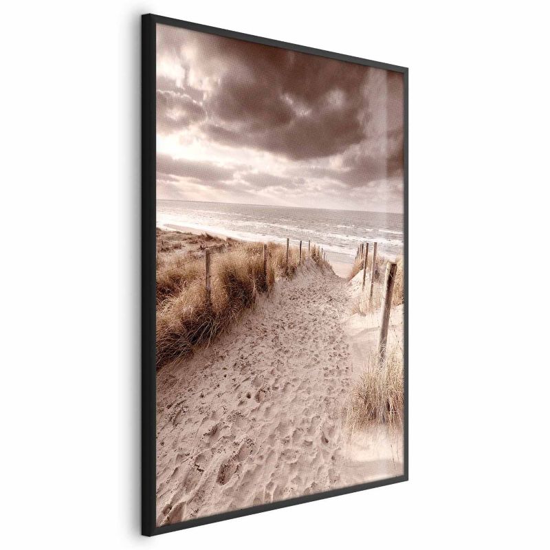 Plakat Artgeist Odległa wydma 21x30 cm z ramą czarną 1 szt
