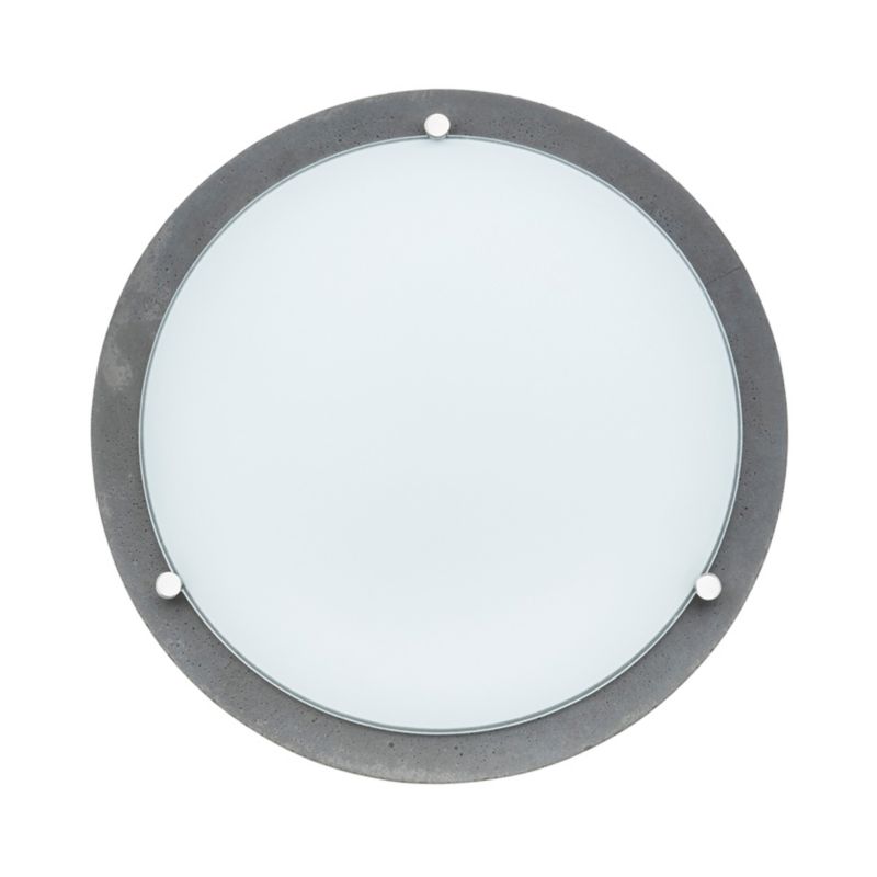 Lampa Sufitowa SPOT Light 1xLED 13W Klasyczne Połączenie szarego Betonu z Białym Szkłem, Polski producent, 1 szt.