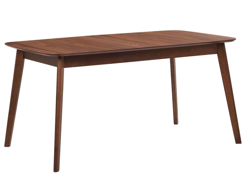 Stół do jadalni dla 6 osób Madox 90 cm 150 cm Imitacja drewna Ciemne drewno 1 szt.